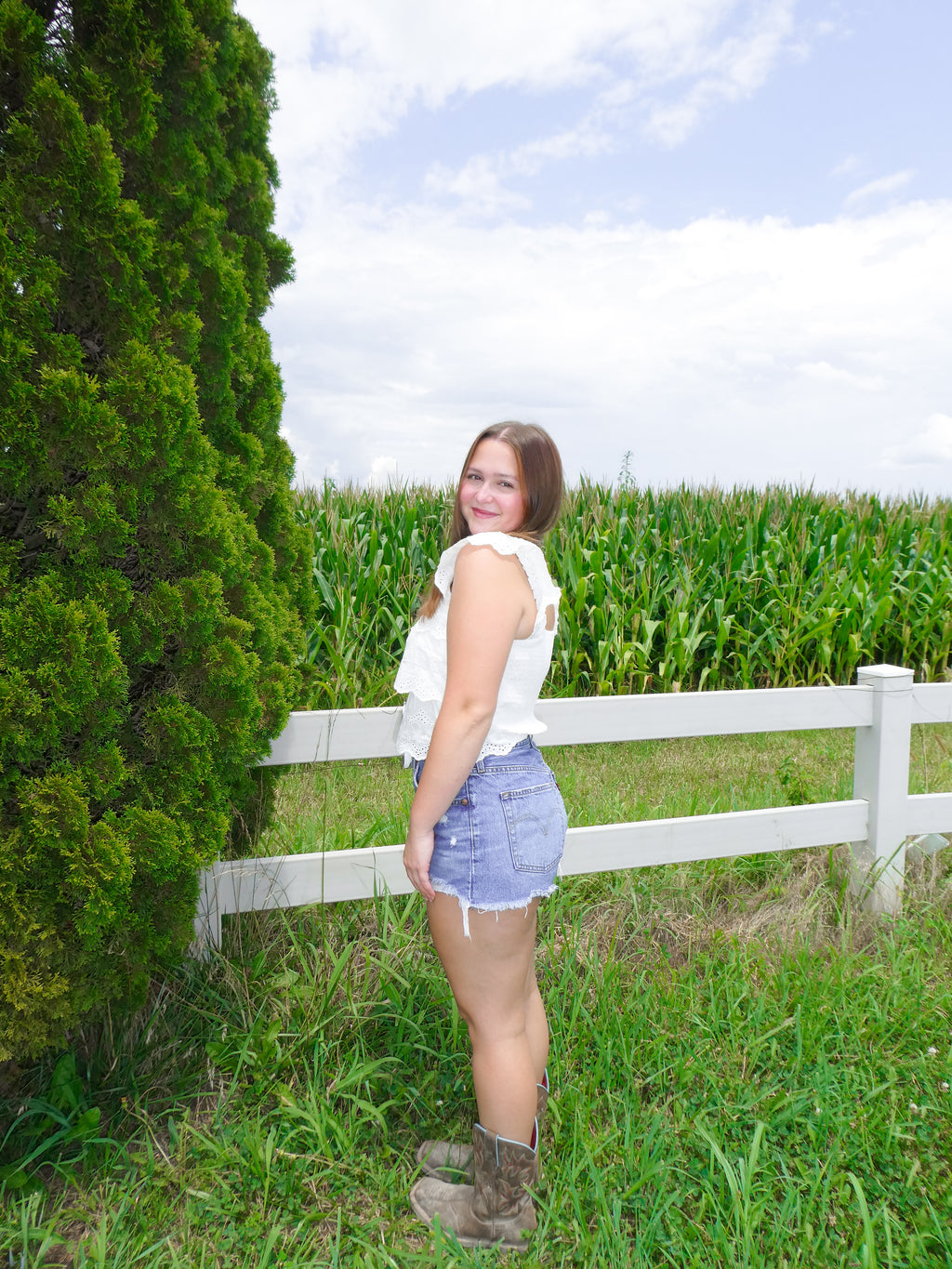 Willow Eyelet Top