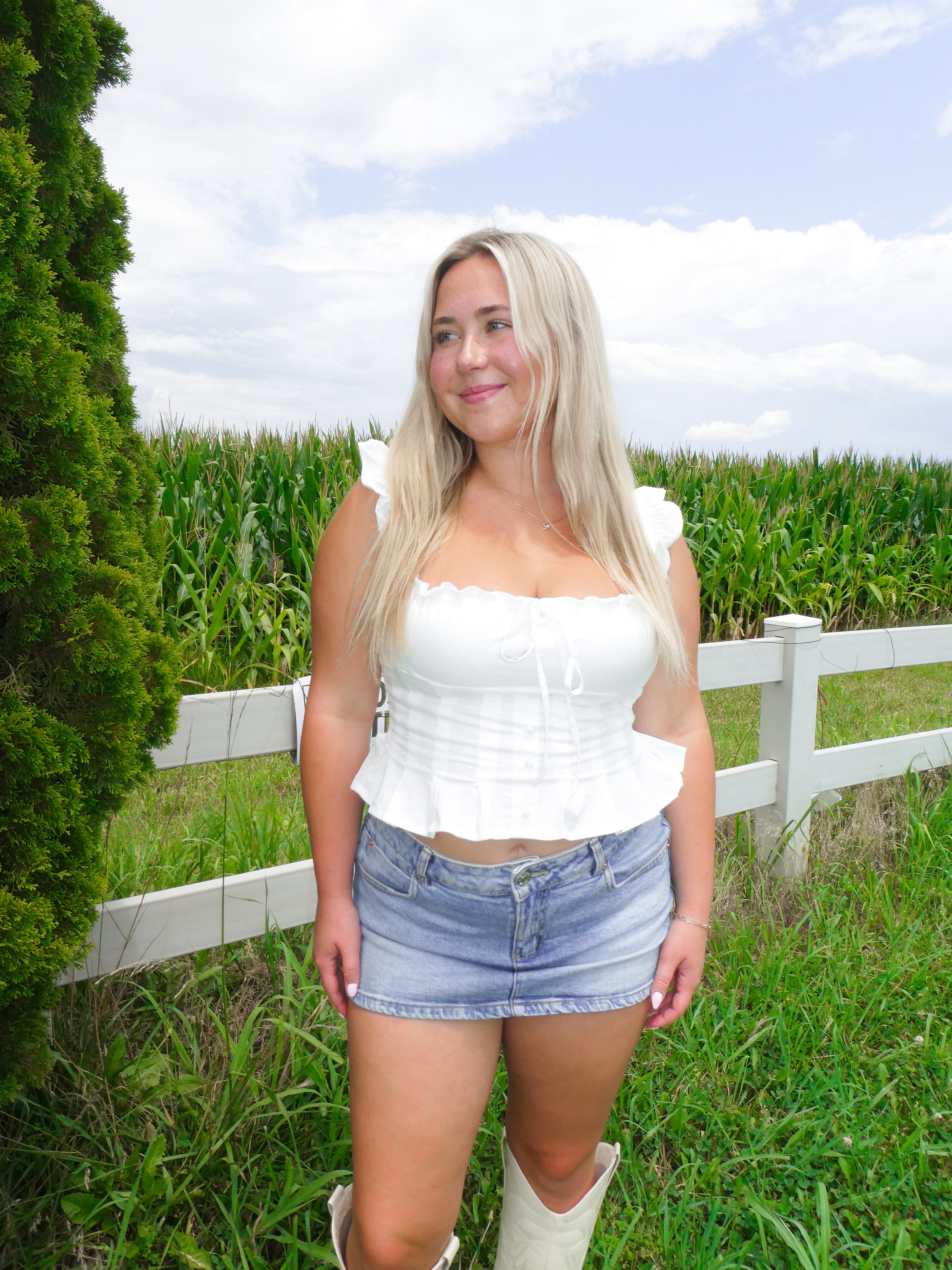 Polly Peplum Top