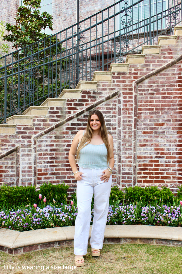 Mint to Be Lace Tank