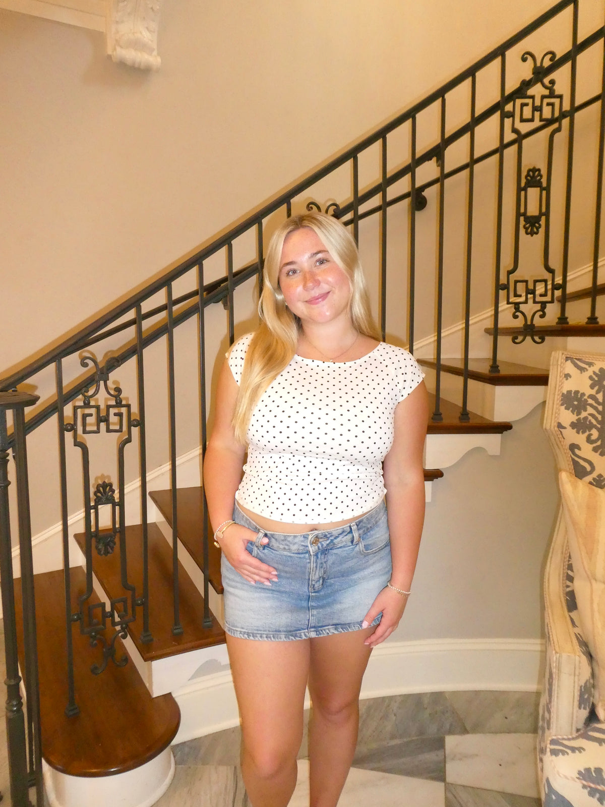 Chic Polka Dot Top