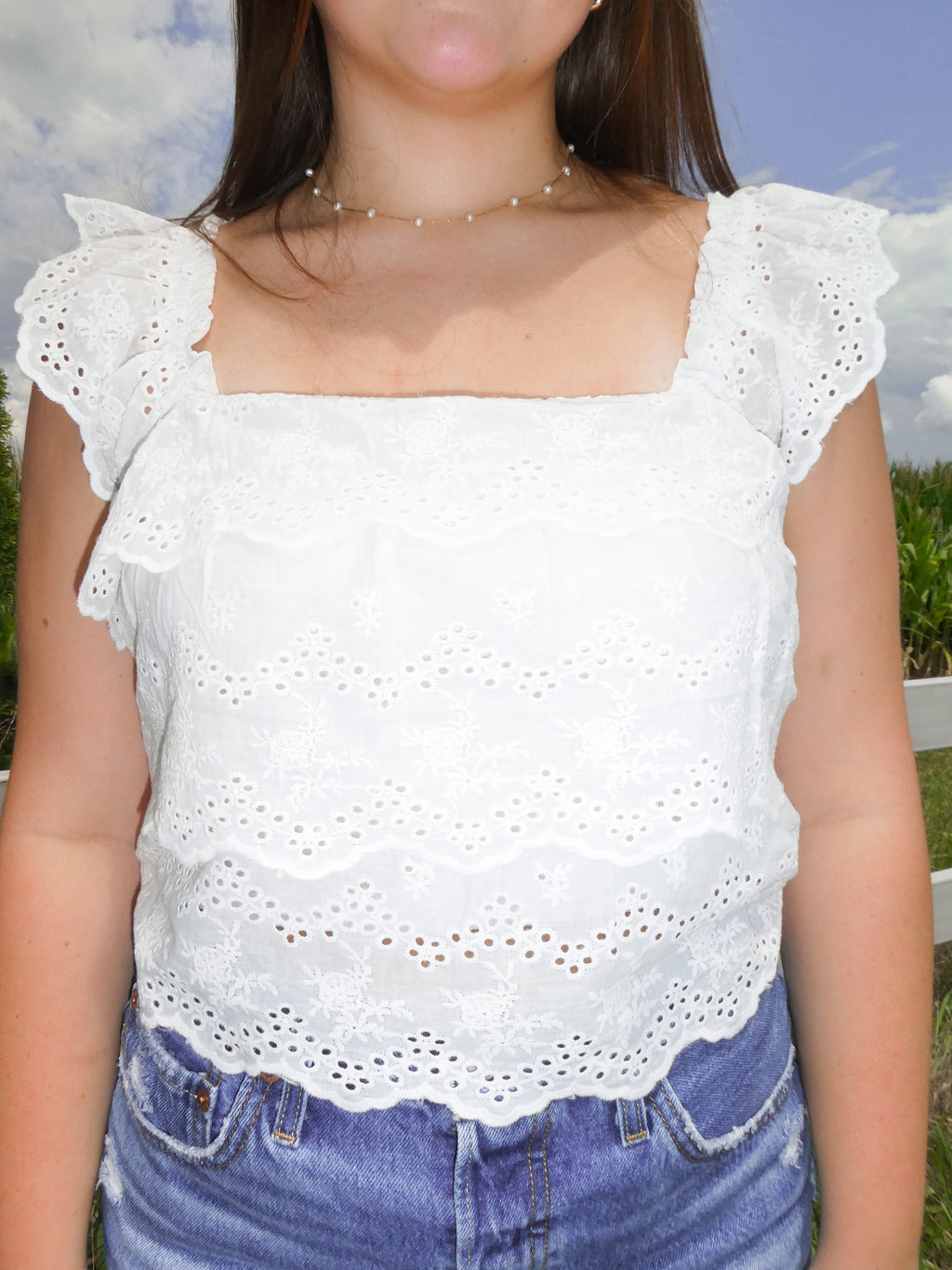 Willow Eyelet Top