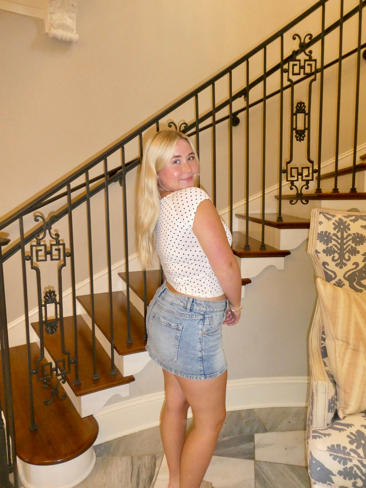 Chic Polka Dot Top