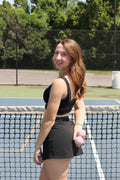 Midnight Athletic Mini Skirt