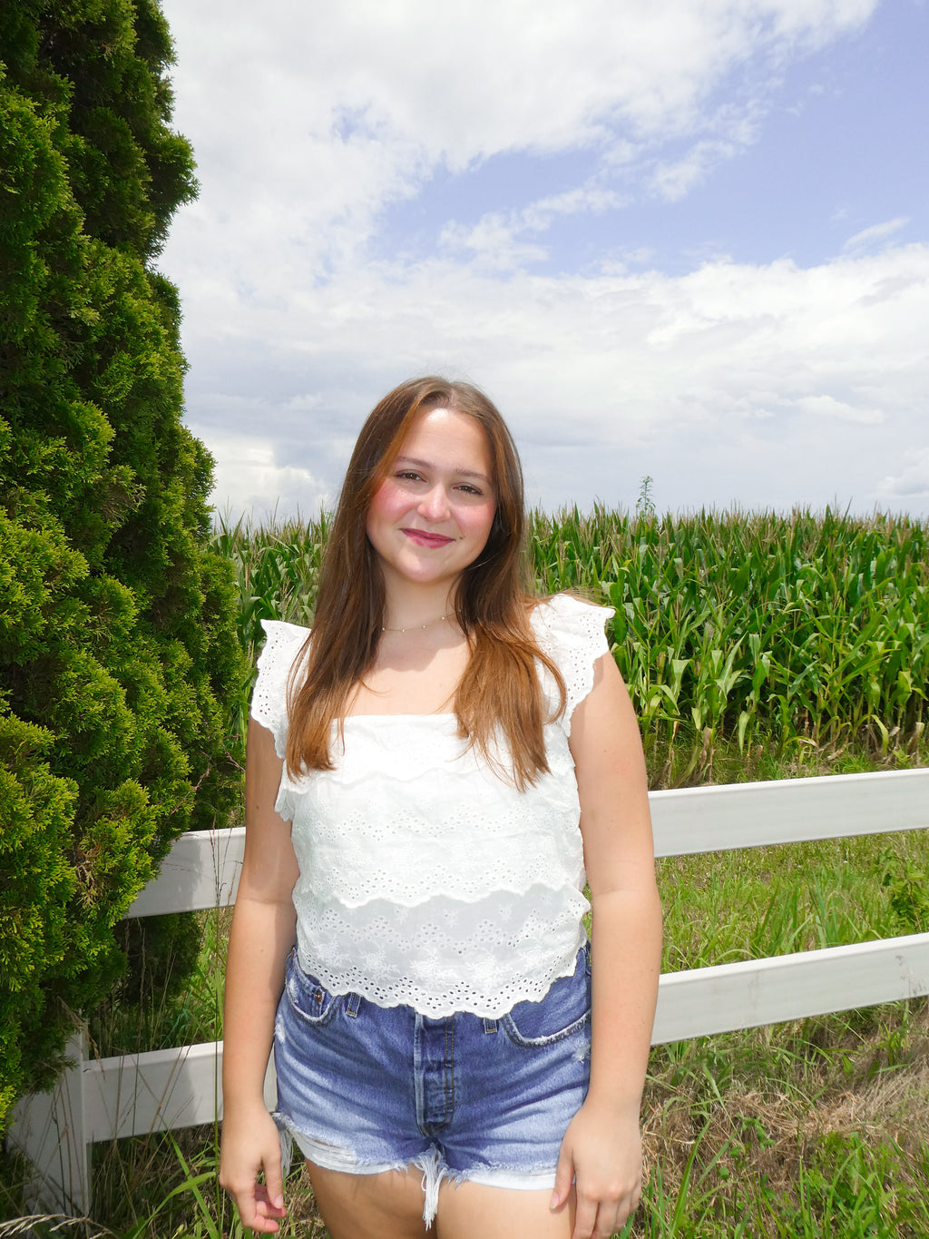 Willow Eyelet Top