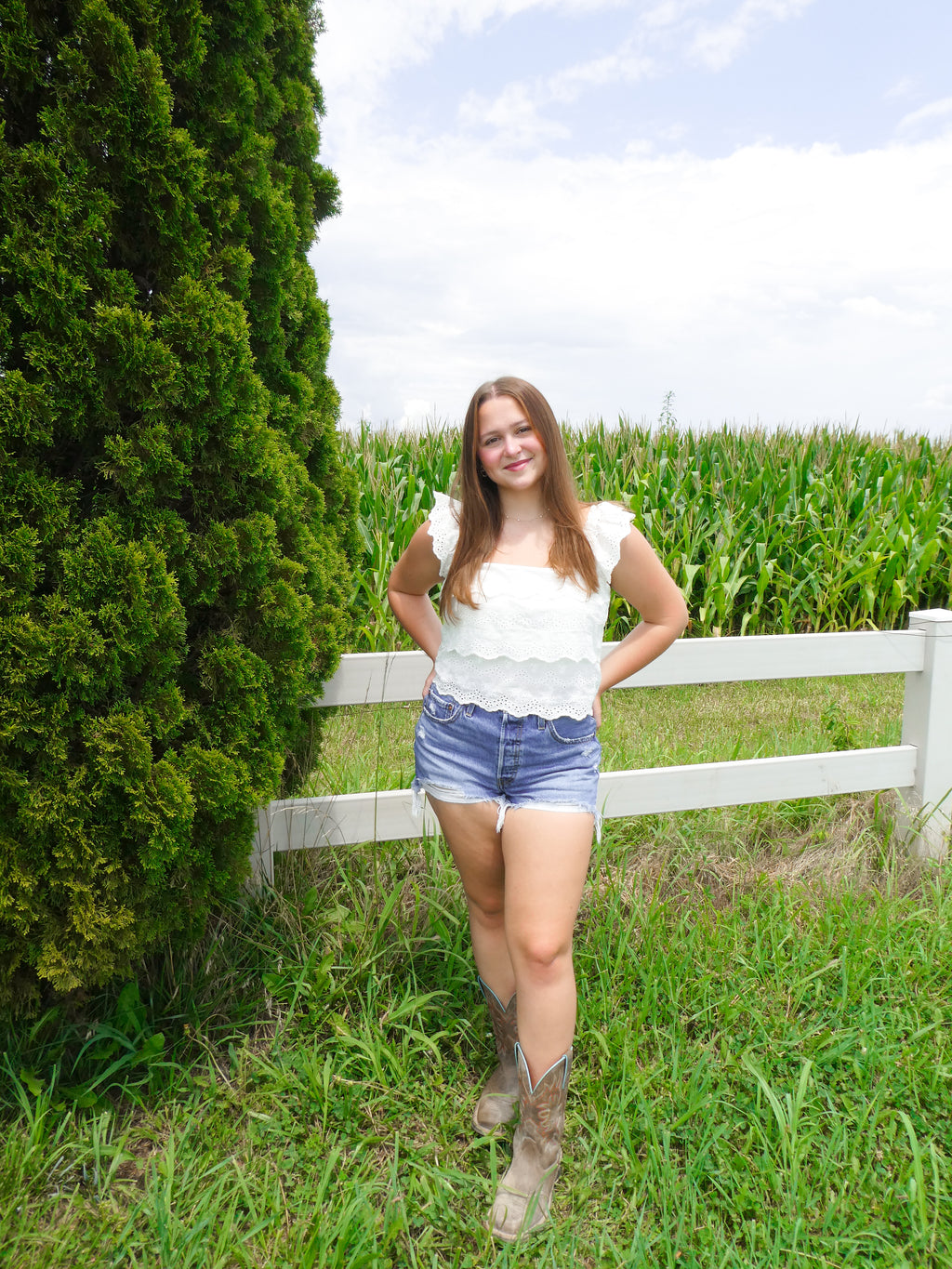 Willow Eyelet Top