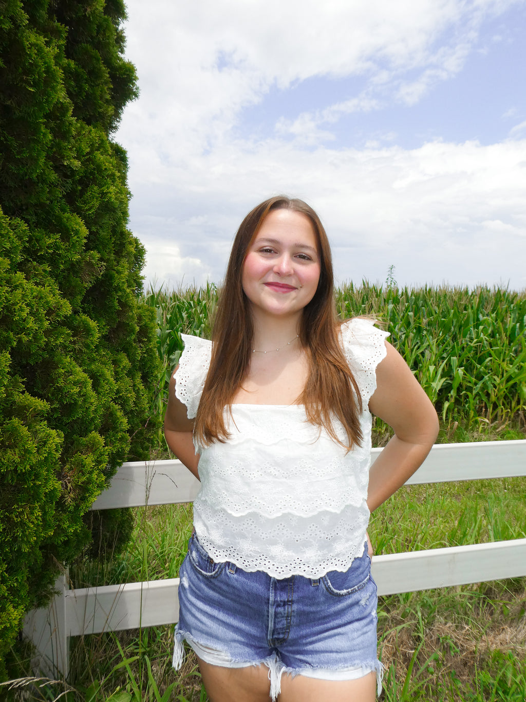 Willow Eyelet Top