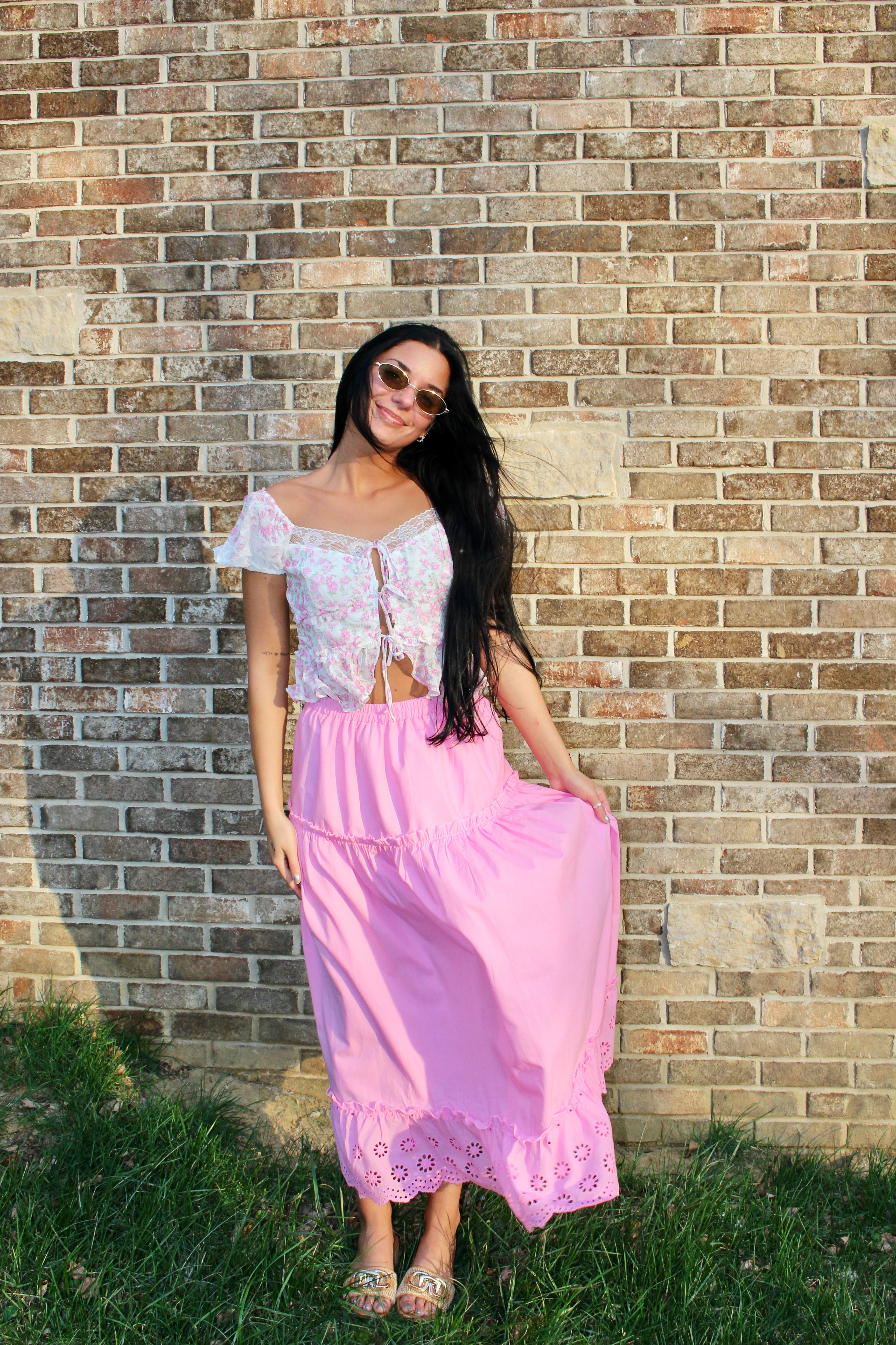 Bloom Lace Tie Top