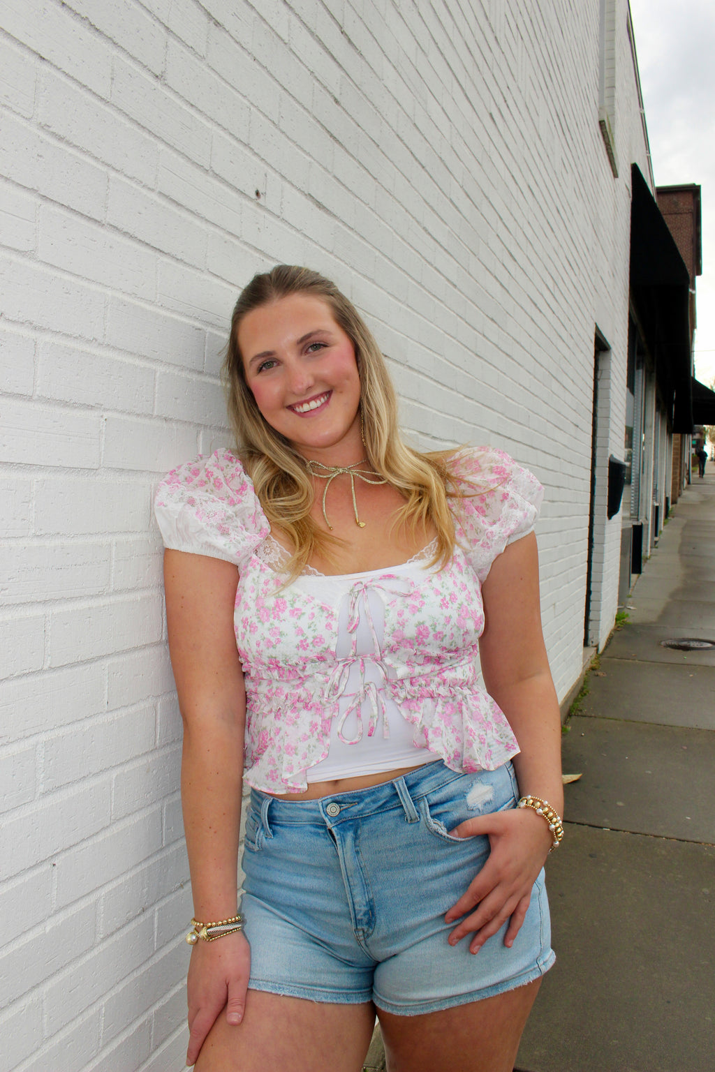 Bloom Lace Tie Top