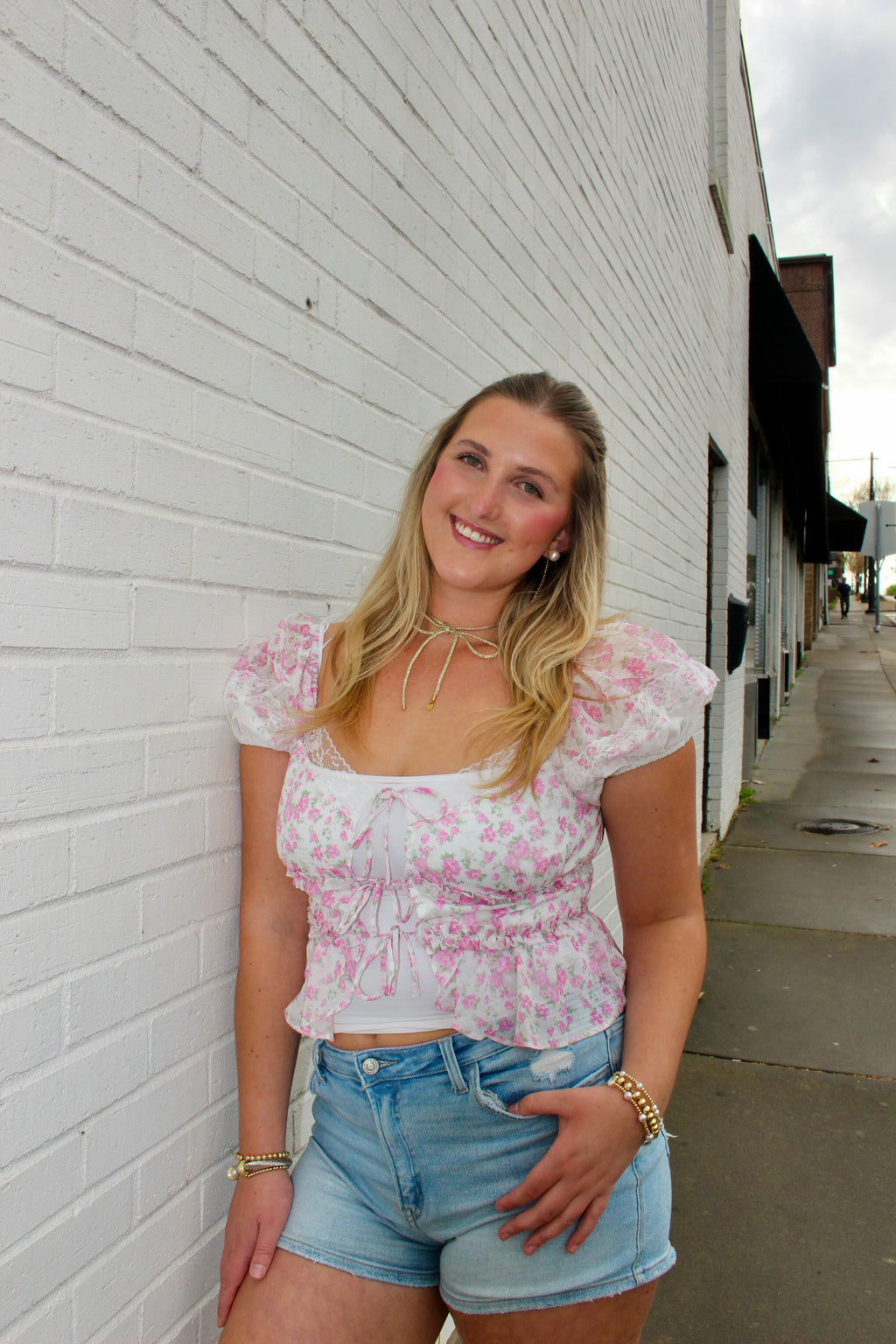 Bloom Lace Tie Top