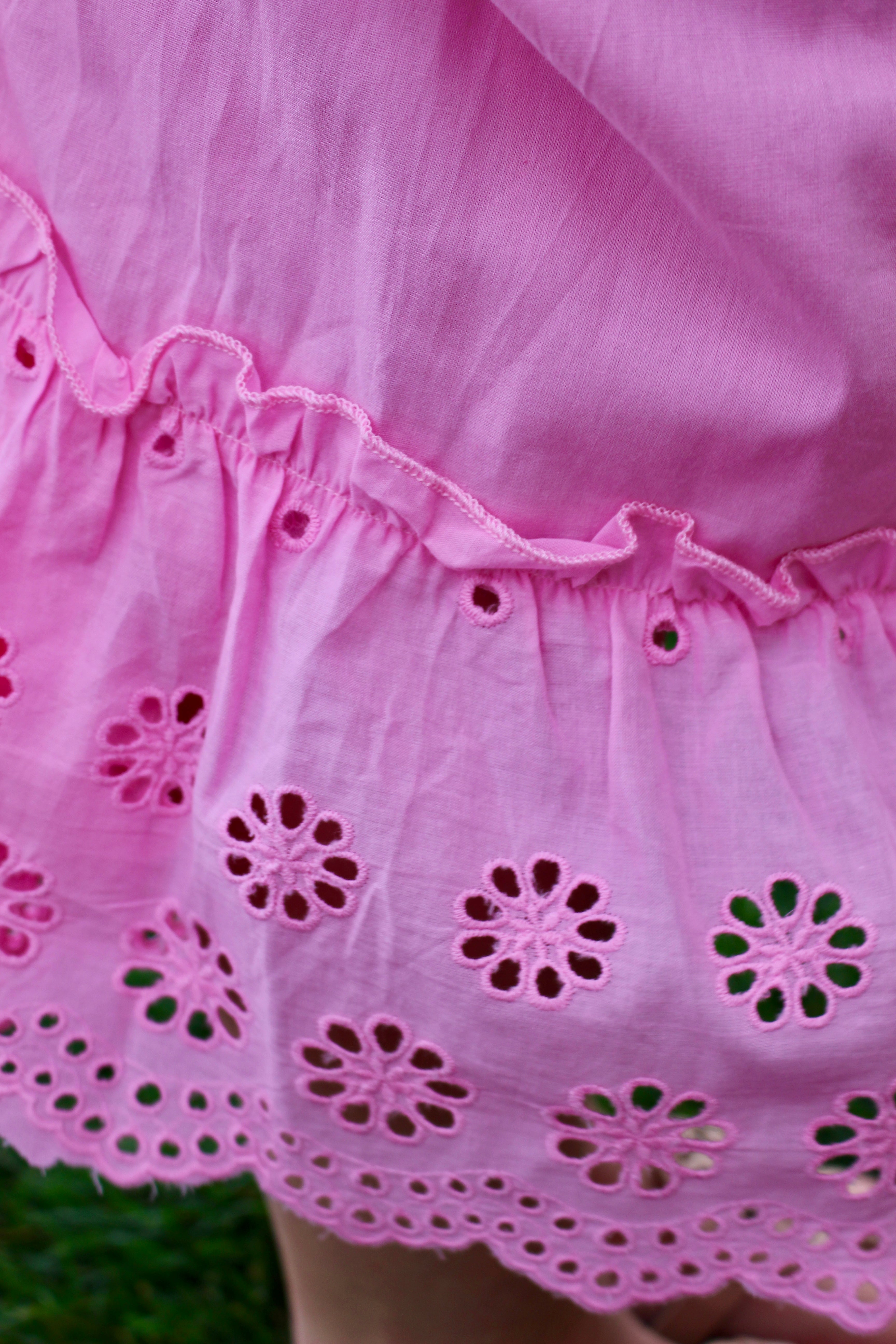 Blush Eyelet Maxi Skirt