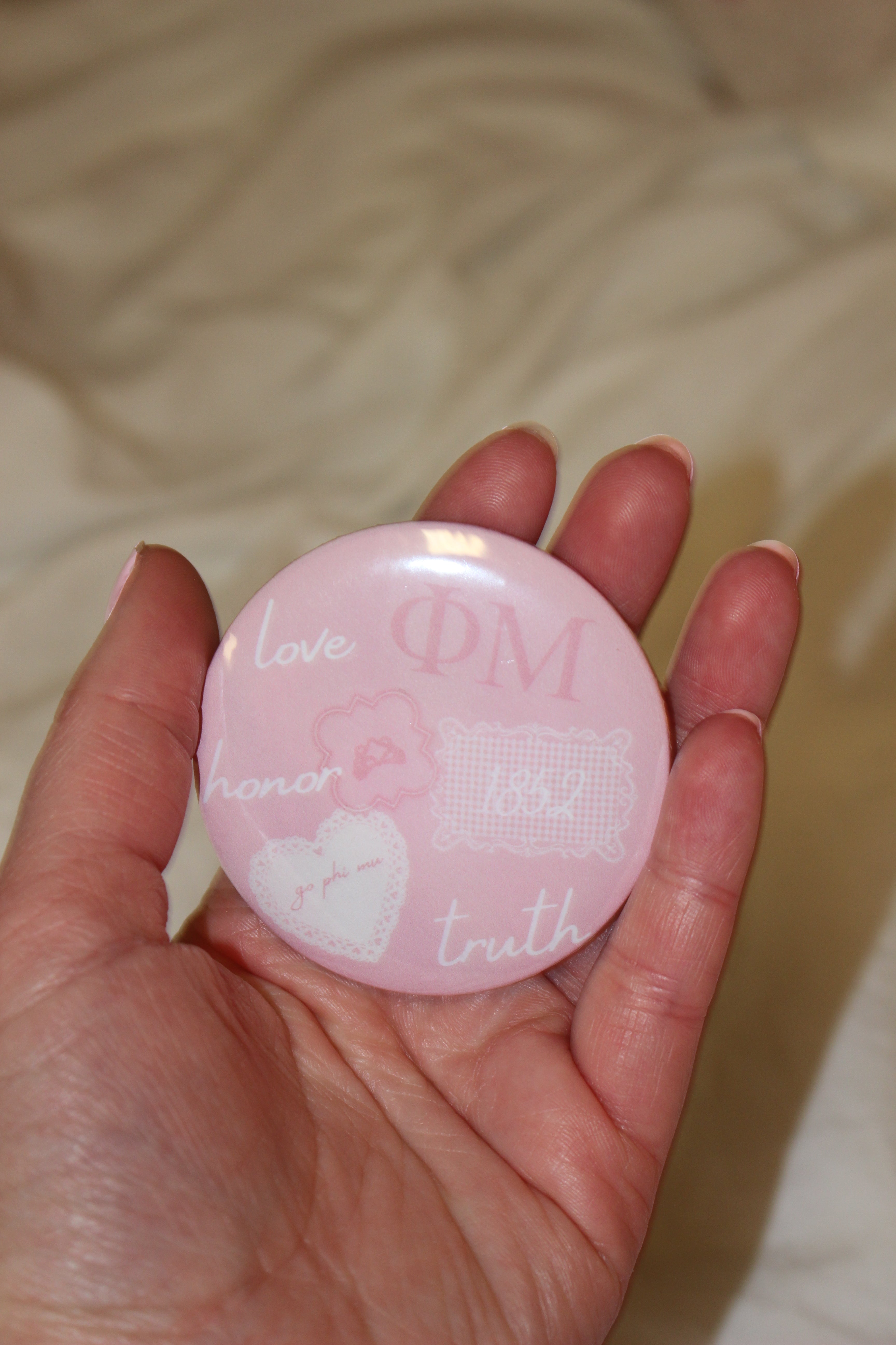 Phi Mu collage button
