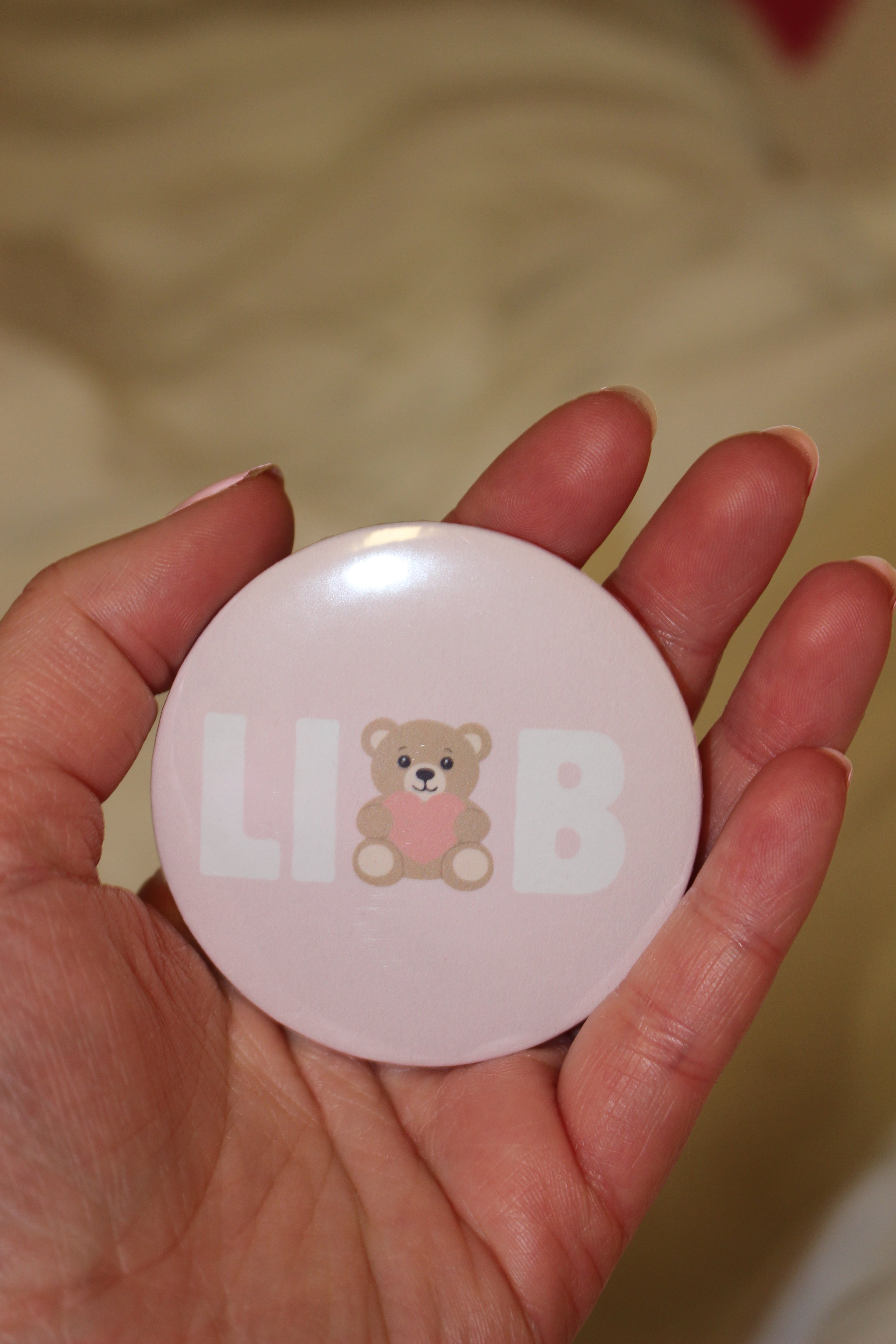 "Love in our bond" graphic button