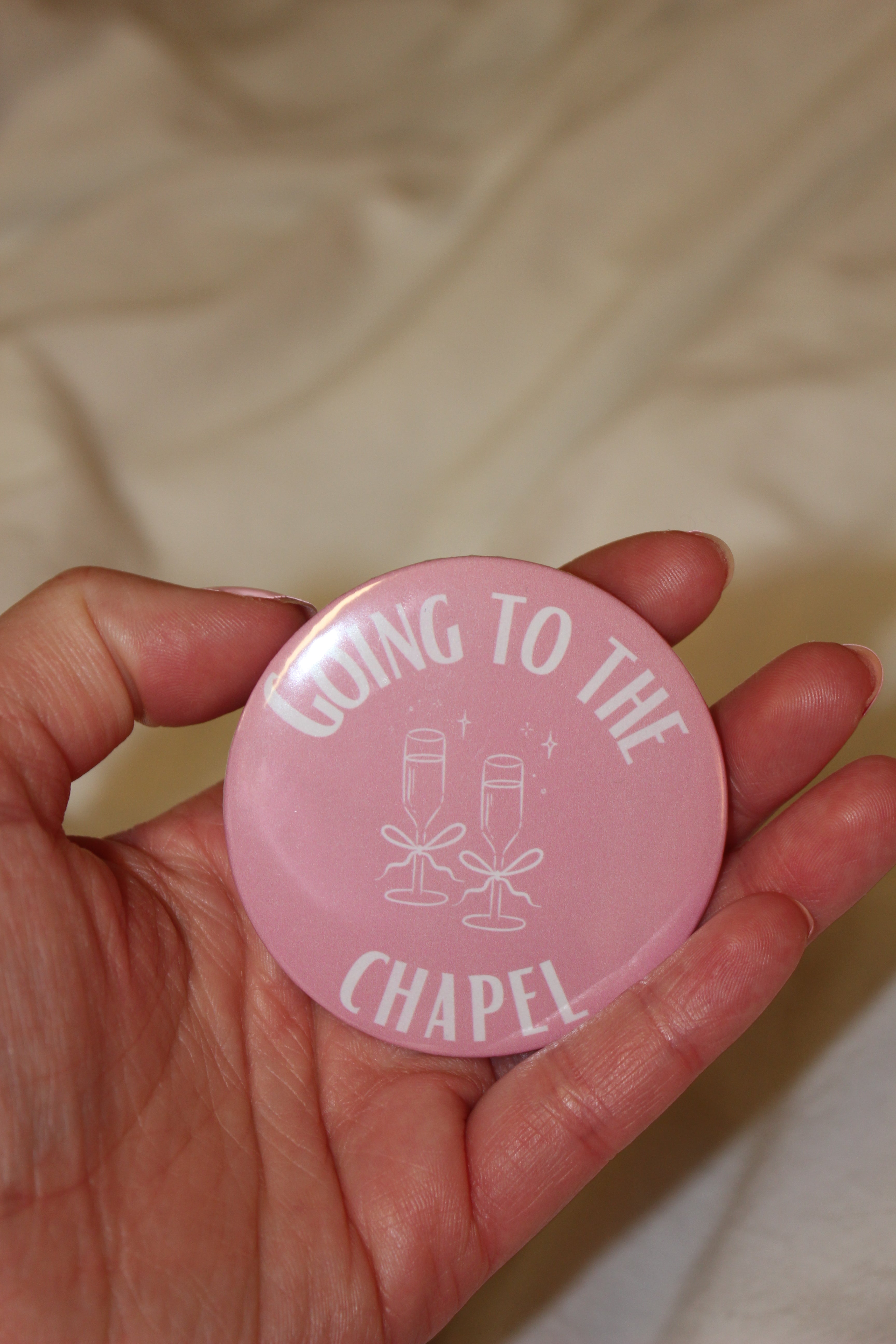 "Going to the Chapel" button