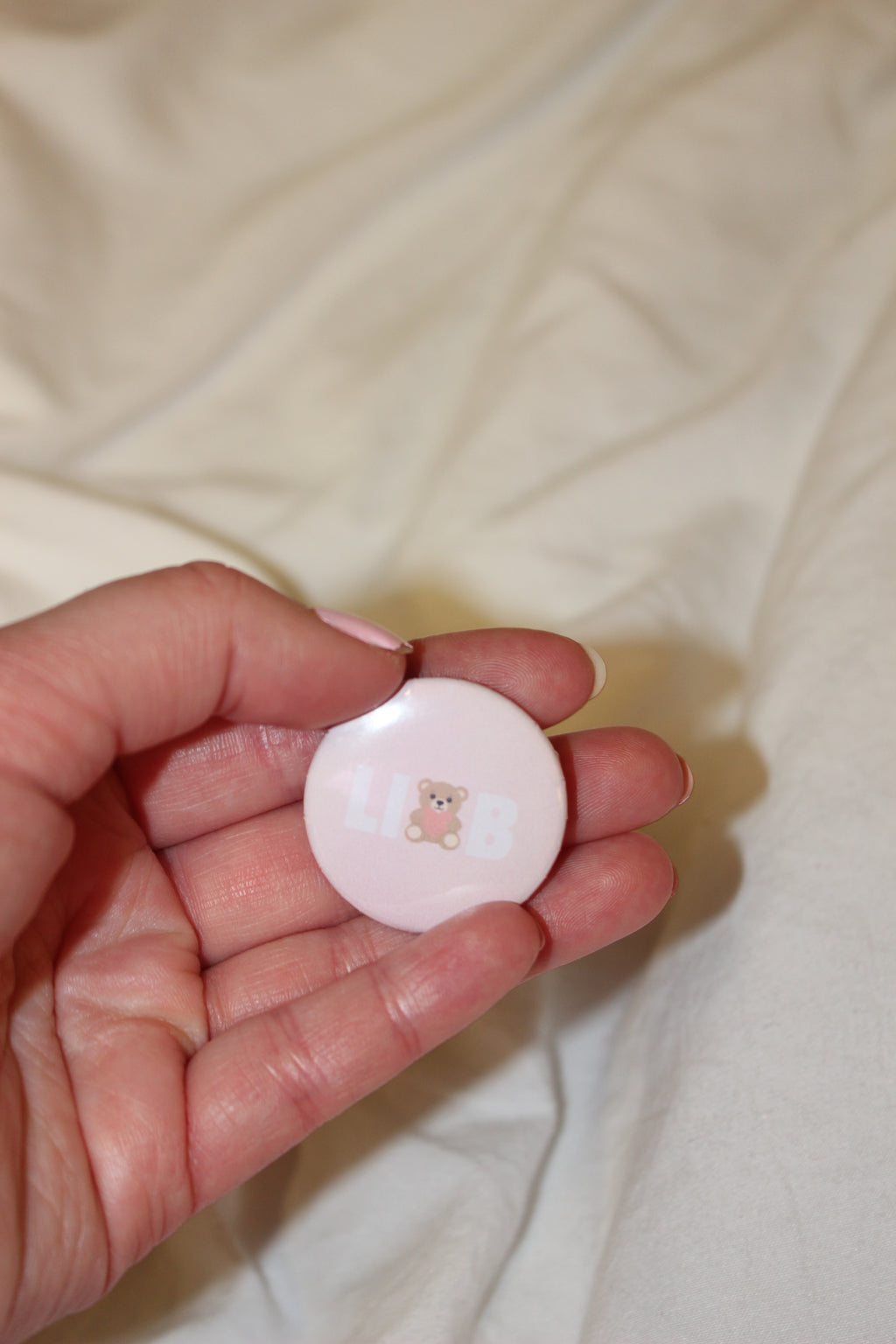 "Love in our bond" graphic button