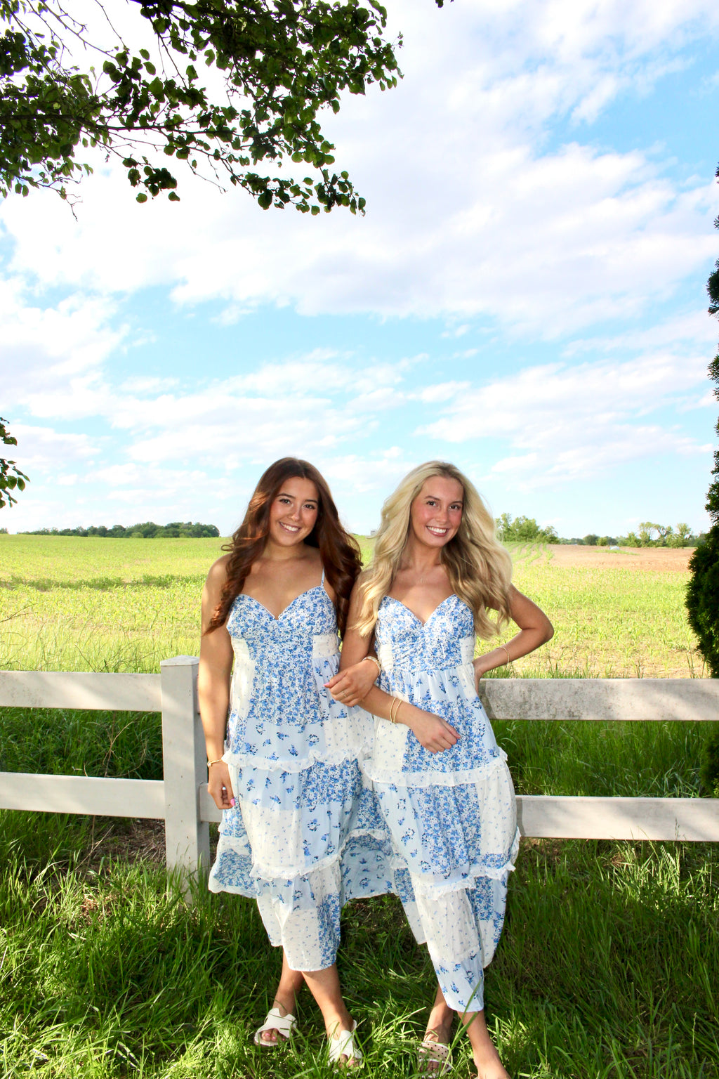 Blue Blossom Maxi Dress