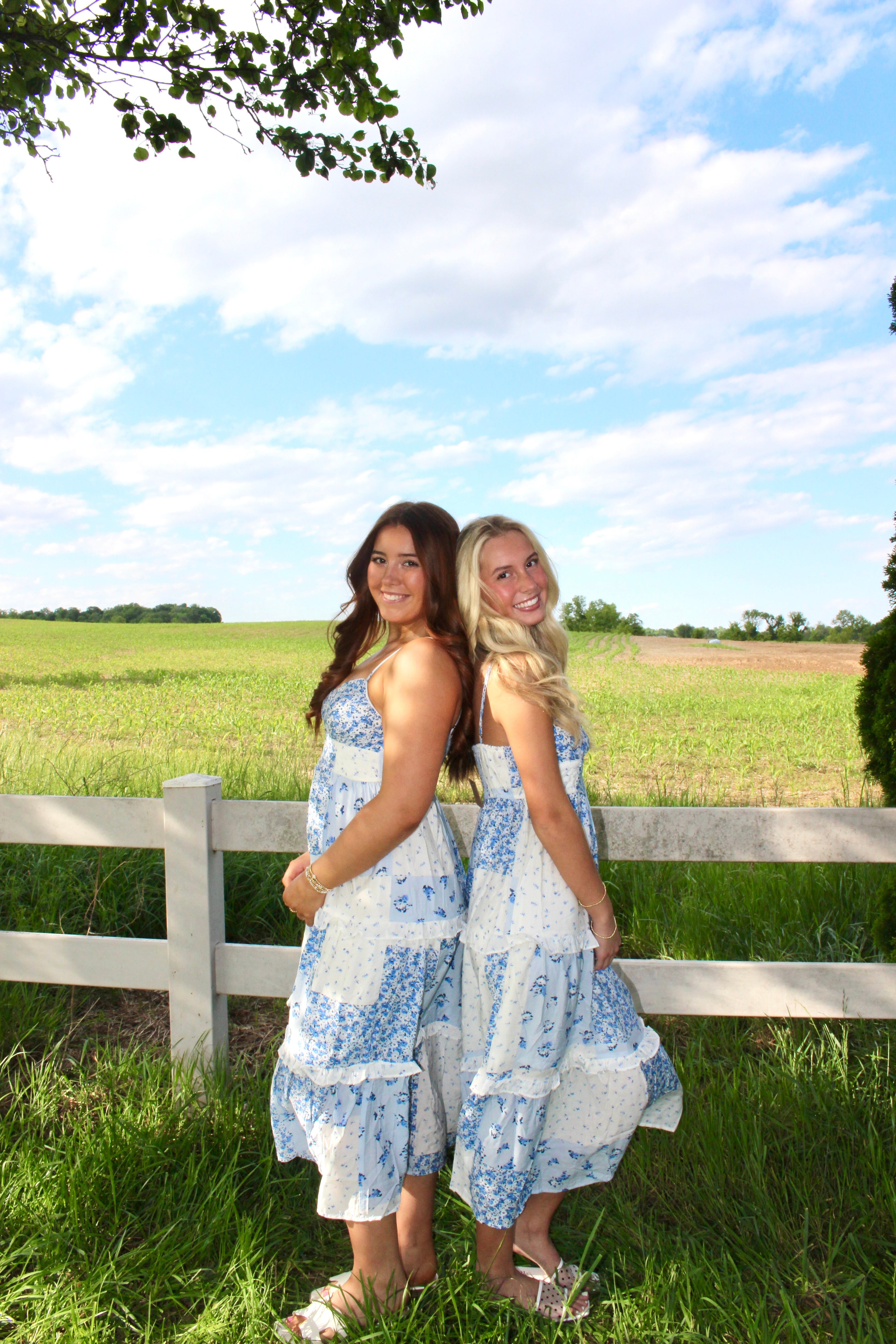 Blue Blossom Maxi Dress