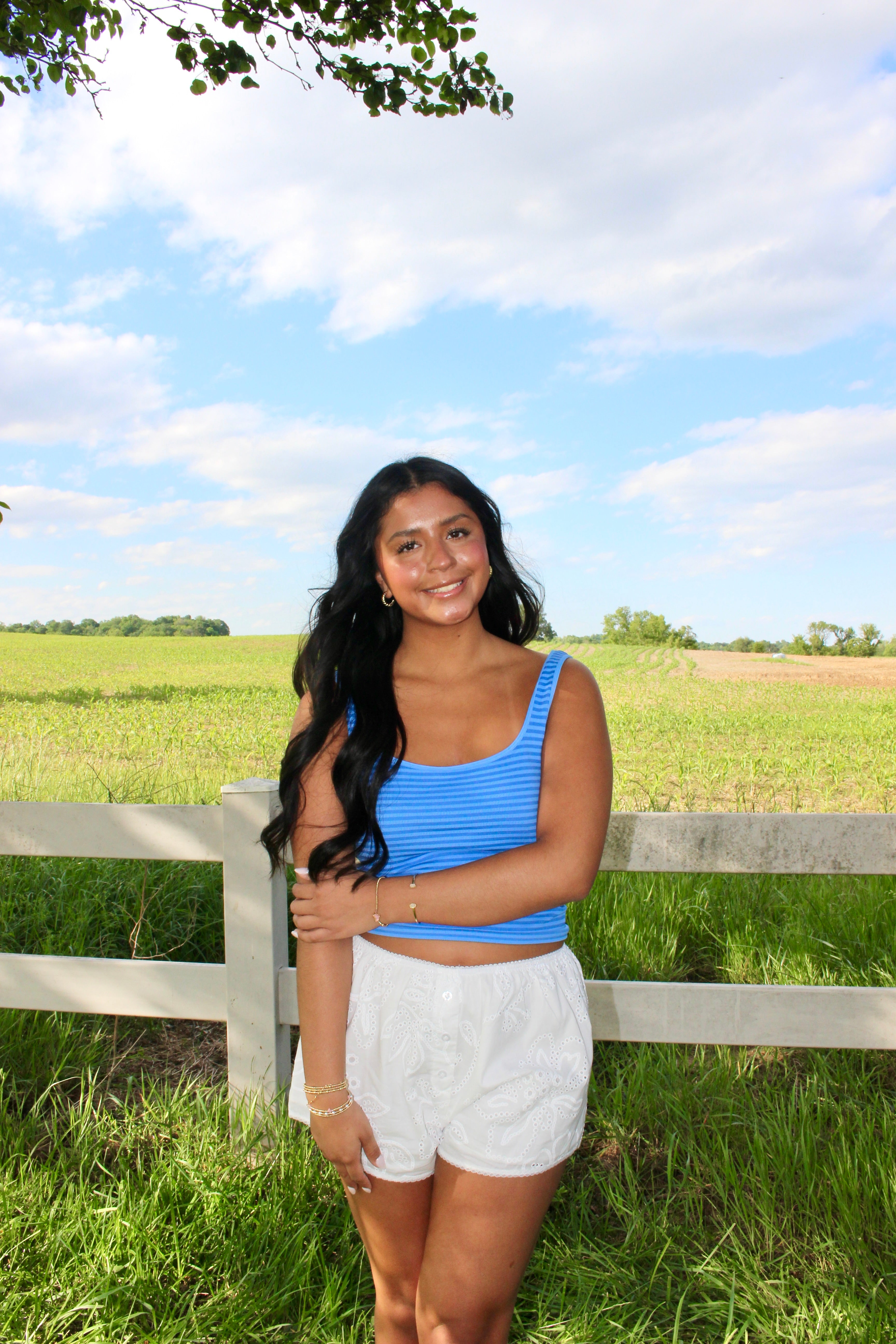 White Petal Eyelet Shorts