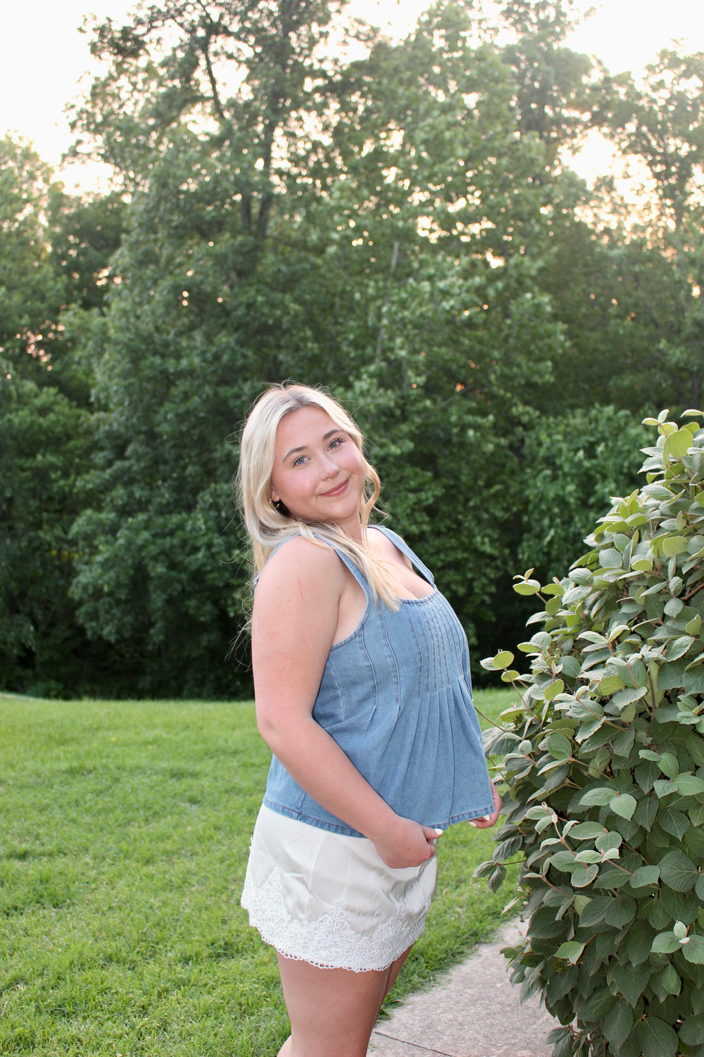 Carolina Denim Top